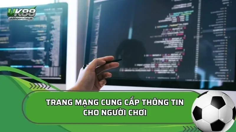 Trang mạng cung cấp thông tin cho người chơi