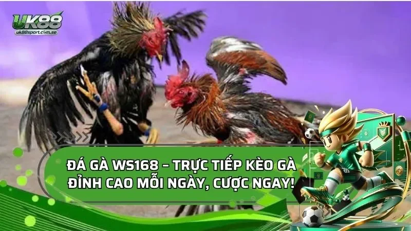 Đá Gà WS168 - Trực Tiếp Kèo Gà Đỉnh Cao Mỗi Ngày, Cược Ngay!