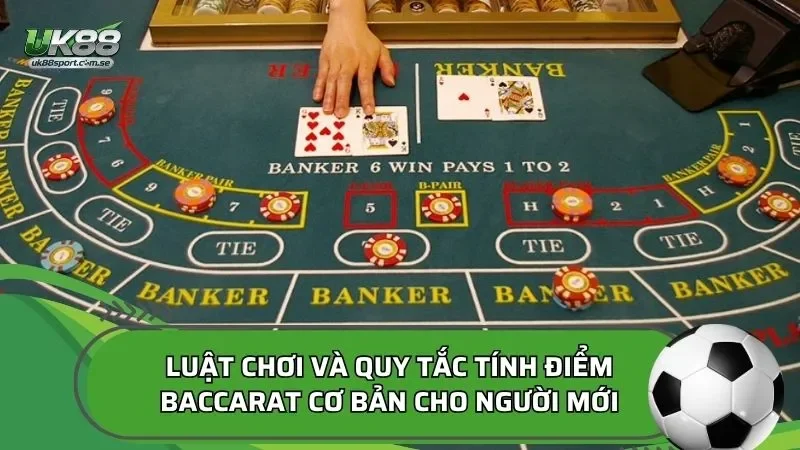Luật chơi và quy tắc tính điểm baccarat cơ bản cho người mới